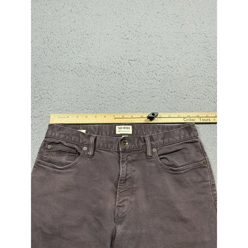 Todd Snyder Jeans Mens 32x27‎ Brown Slim Fit Stretch Denim Casual 5-Pocket